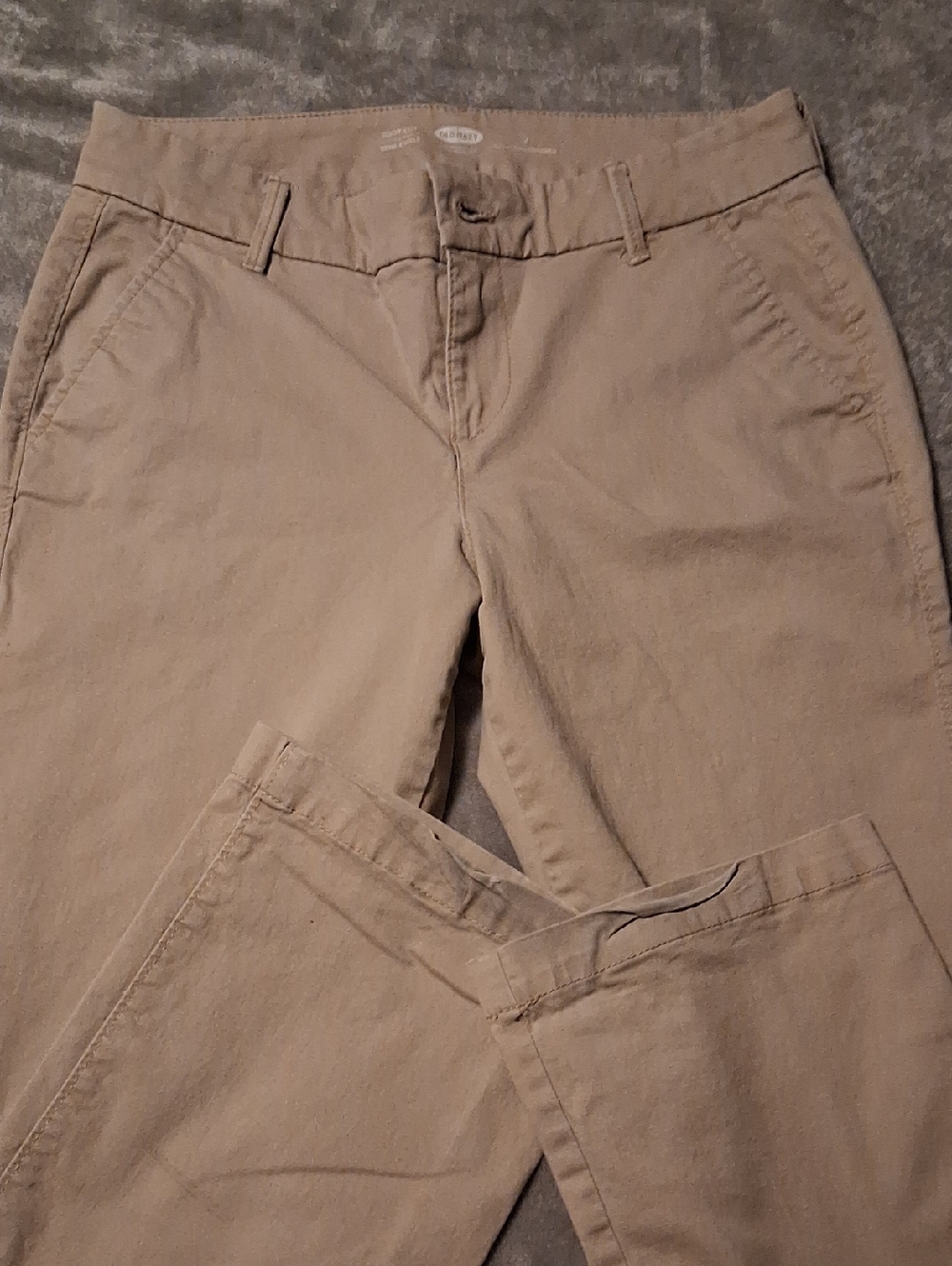 Classic Khaki Flat-Front Pants - Neutral Tan